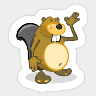 Buddy Beaver Sticker